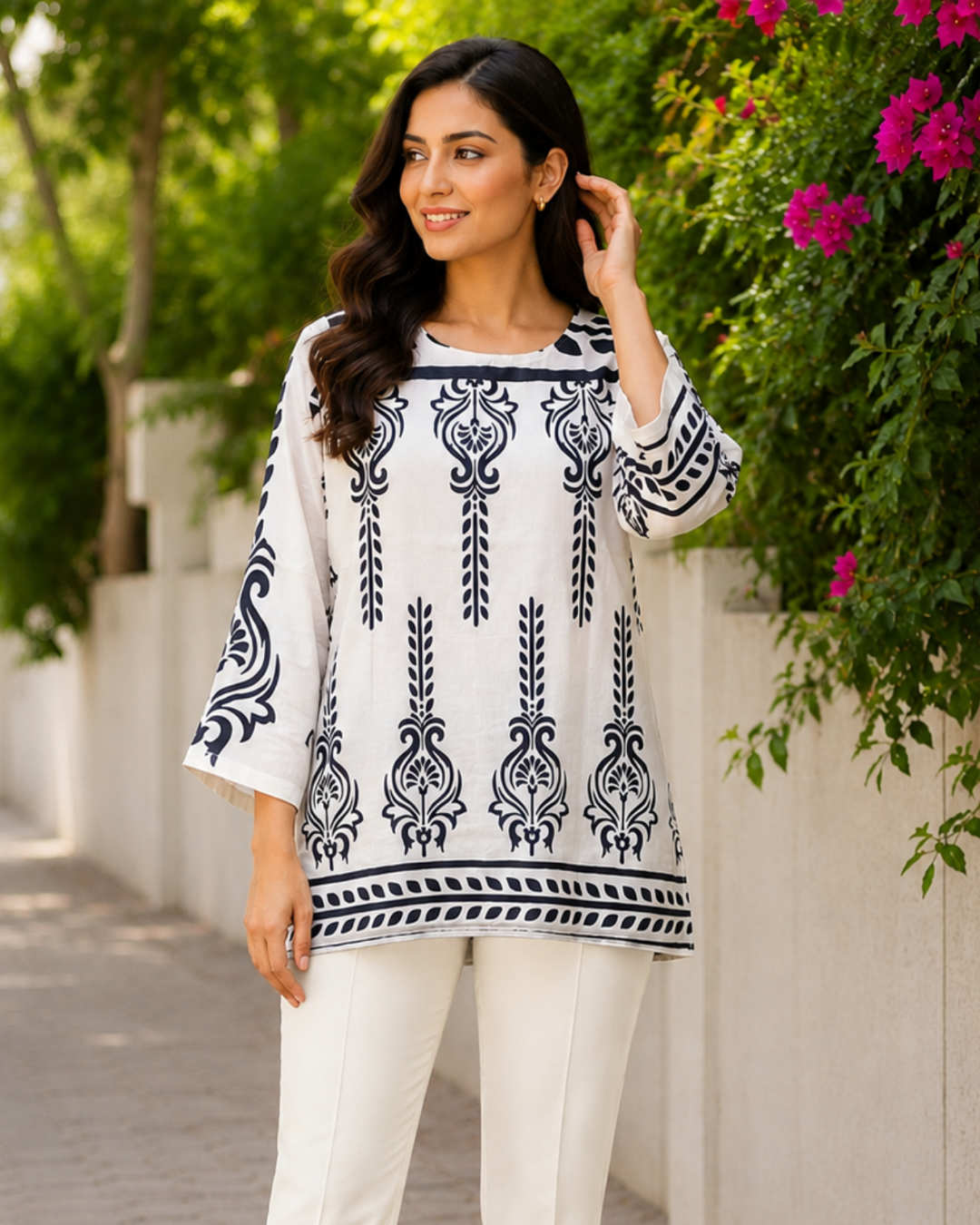 Monarch Printed Short Top