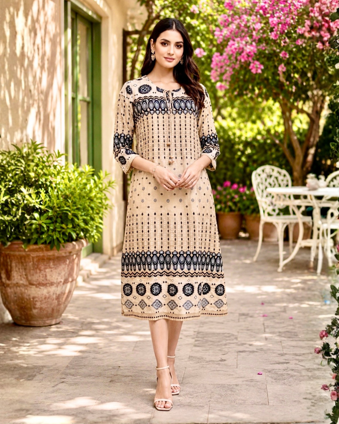 Desert Loom Midi Dress