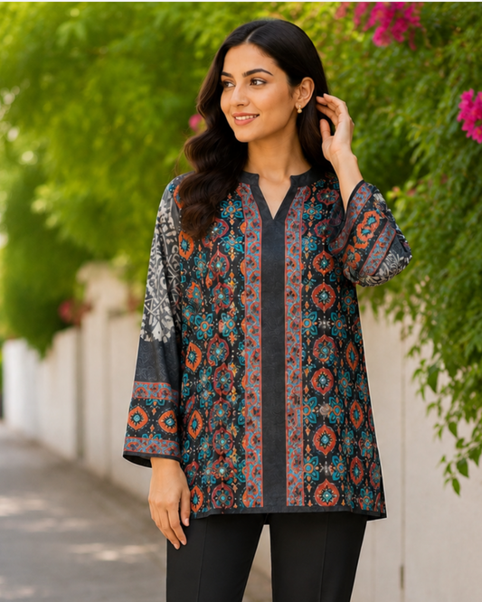 Imperial Artisan Printed Short Top