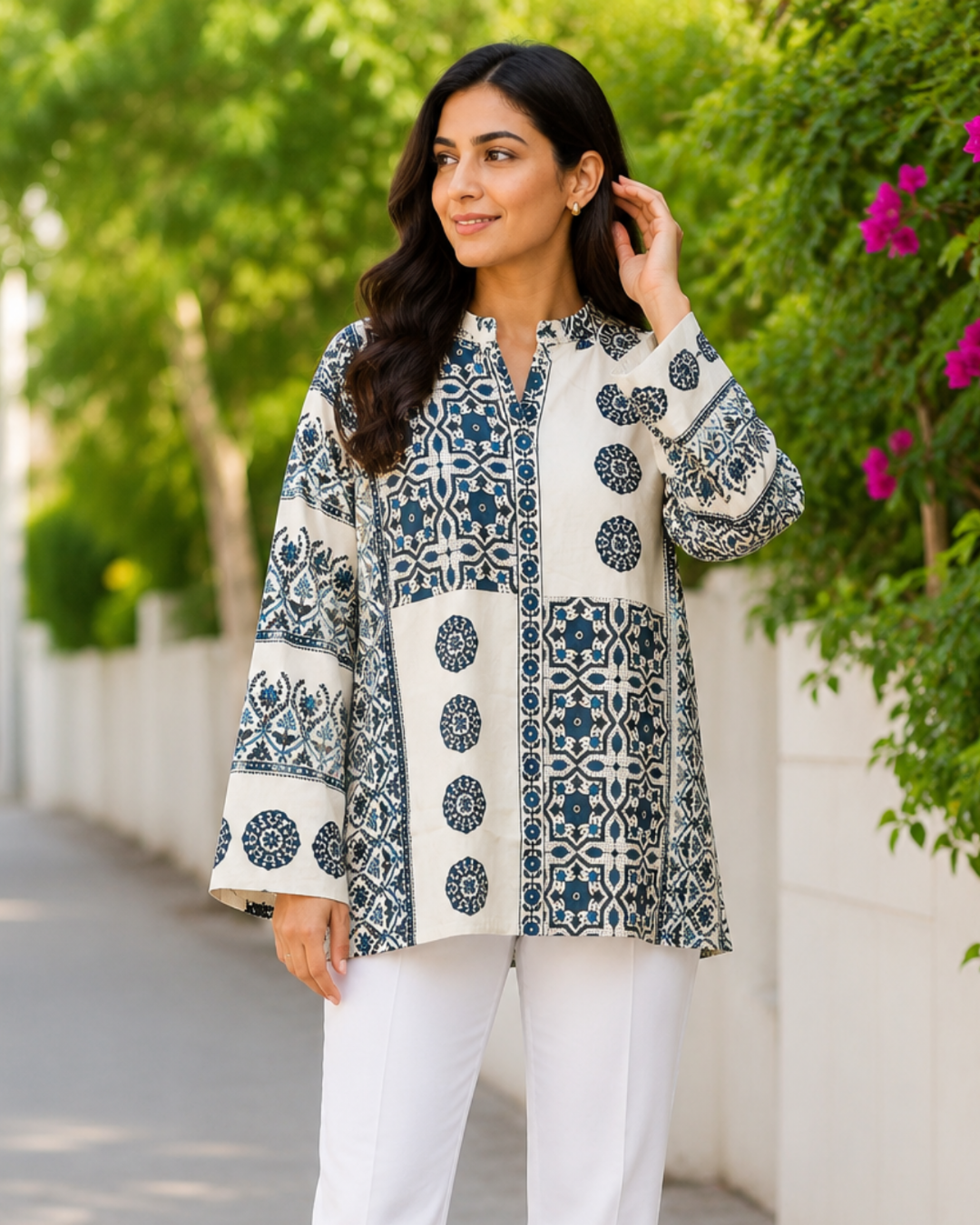Sea Breeze Printed Short Top