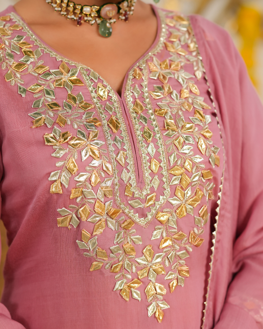 Rosé Noor Sharara Set