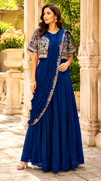 Twilight Saree Gown