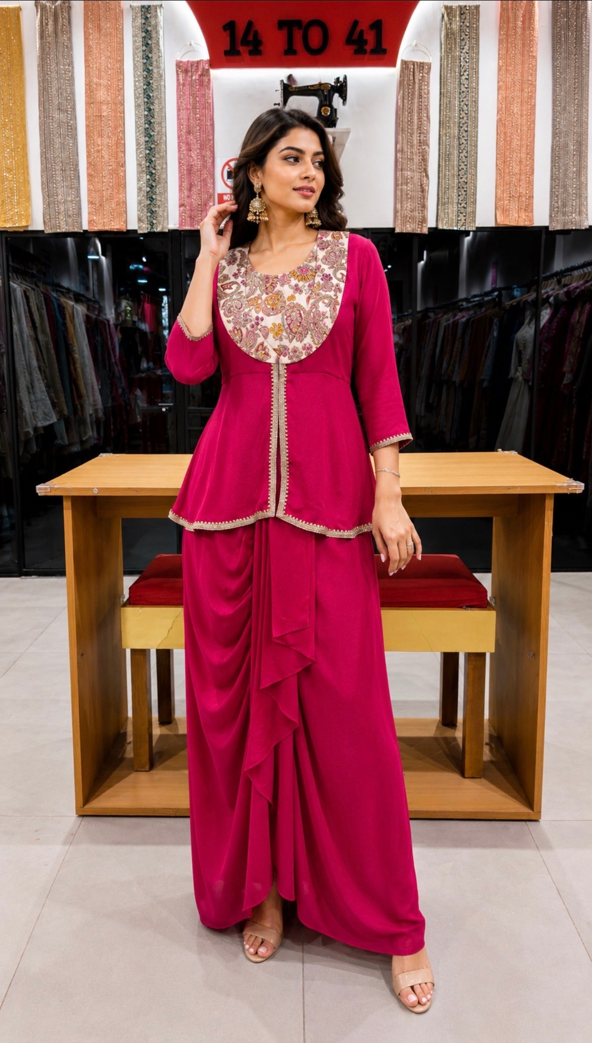 Velora Peplum Ensemble