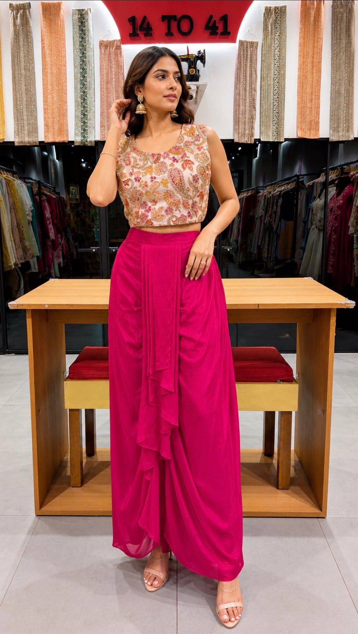 Velora Peplum Ensemble